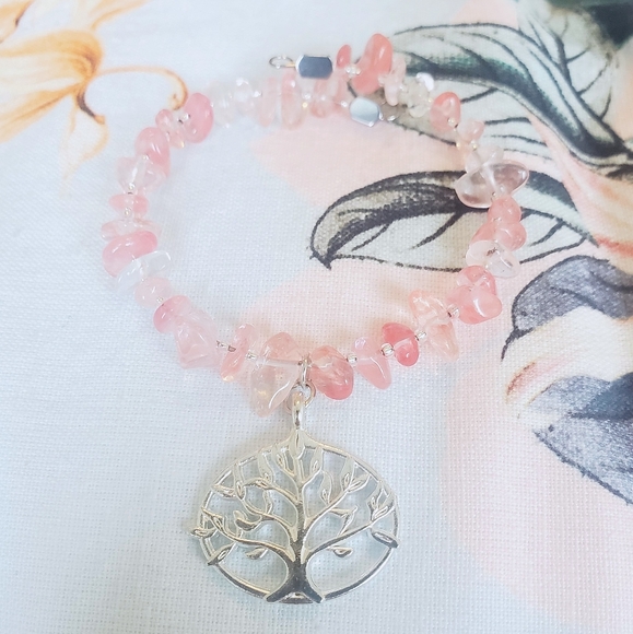 Terra Moda - Tree of Life Chunky Gemstone Bangles - Picture 14 of 14